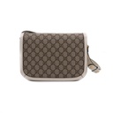 Gucci GG Supreme Horsebit 1955 PVC & Leather Shoulder Bag 602204