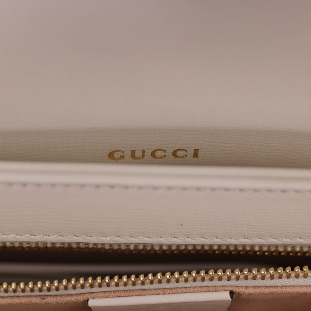 Gucci GG Supreme Horsebit 1955 PVC & Leather Shoulder Bag 602204