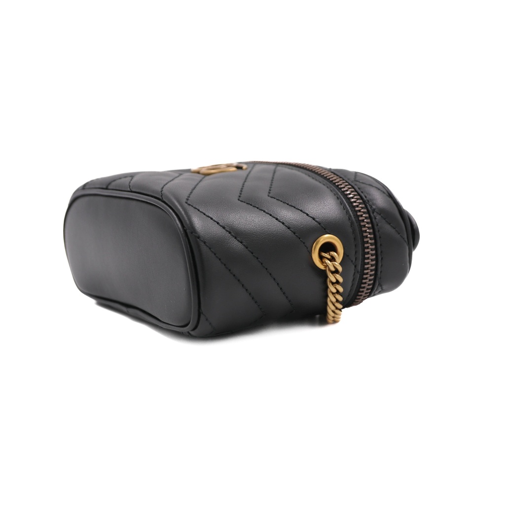 Gucci GG Marmont Mini Top Handle Bag Black 699515