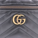 Gucci GG Marmont Mini Top Handle Bag Black 699515
