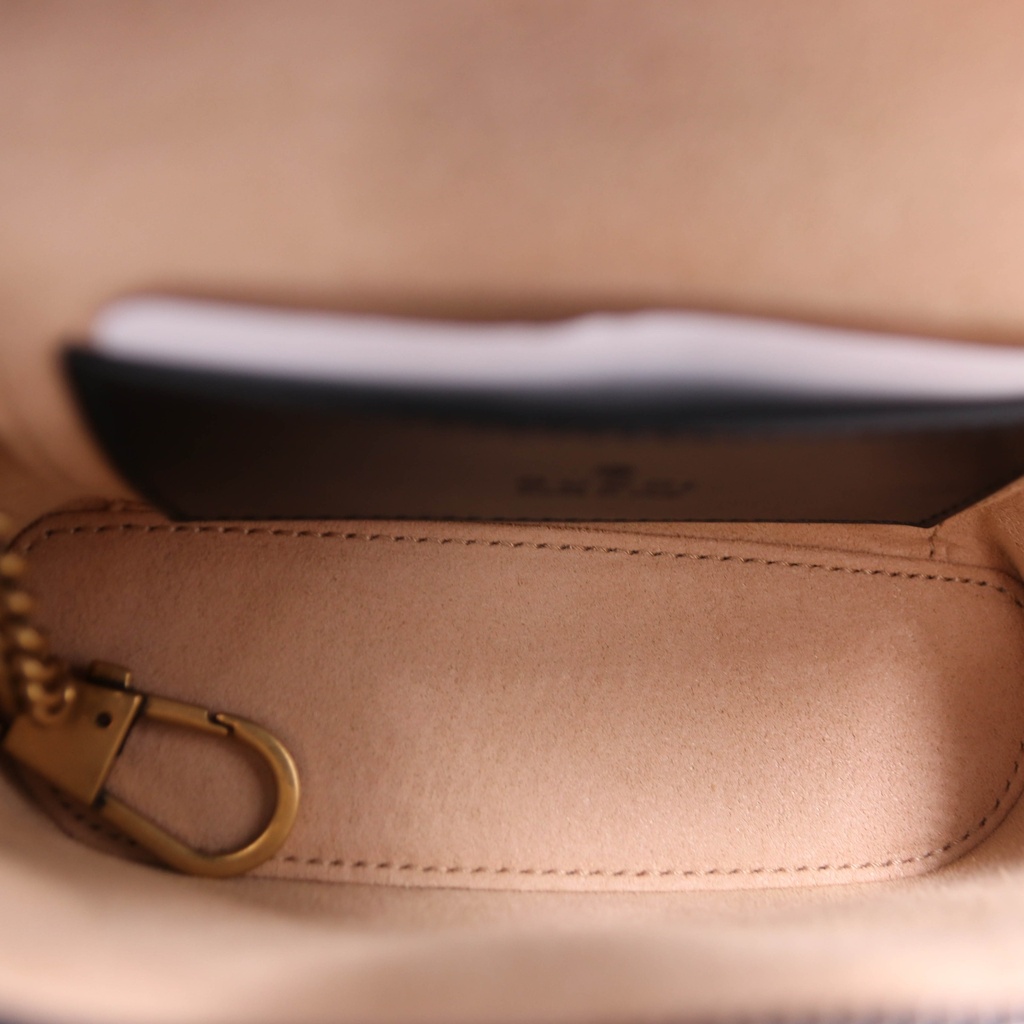 Gucci GG Marmont Mini Top Handle Bag Black 699515