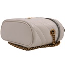 Gucci GG Marmont Mini Top Handle Bag White 699515