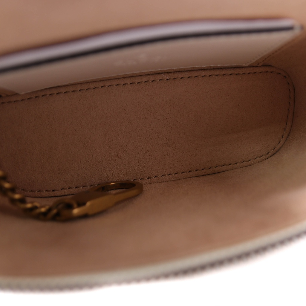 Gucci GG Marmont Mini Top Handle Bag White 699515