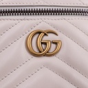 Gucci GG Marmont Mini Top Handle Bag White 699515