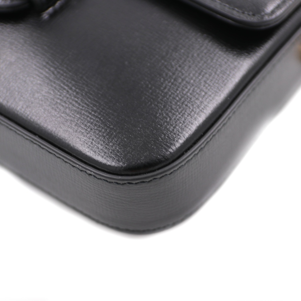 Gucci Horsebit 1955 Small Shoulder Bag Black 752002