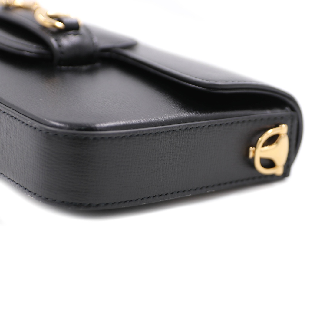 Gucci Horsebit 1955 Small Shoulder Bag Black 752002