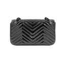 Gucci GG Marmont Small Patent Shoulder Bag Matelassé Black 443497