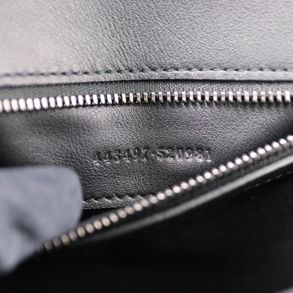 Gucci GG Marmont Small Patent Shoulder Bag Matelassé Black 443497