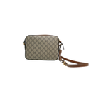 Gucci GG Supreme Horsebit Shoulder Bag Brown 645454
