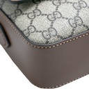 Gucci GG Supreme Horsebit Shoulder Bag Brown 645454