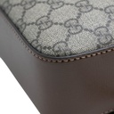 Gucci GG Supreme Horsebit Shoulder Bag Brown 645454