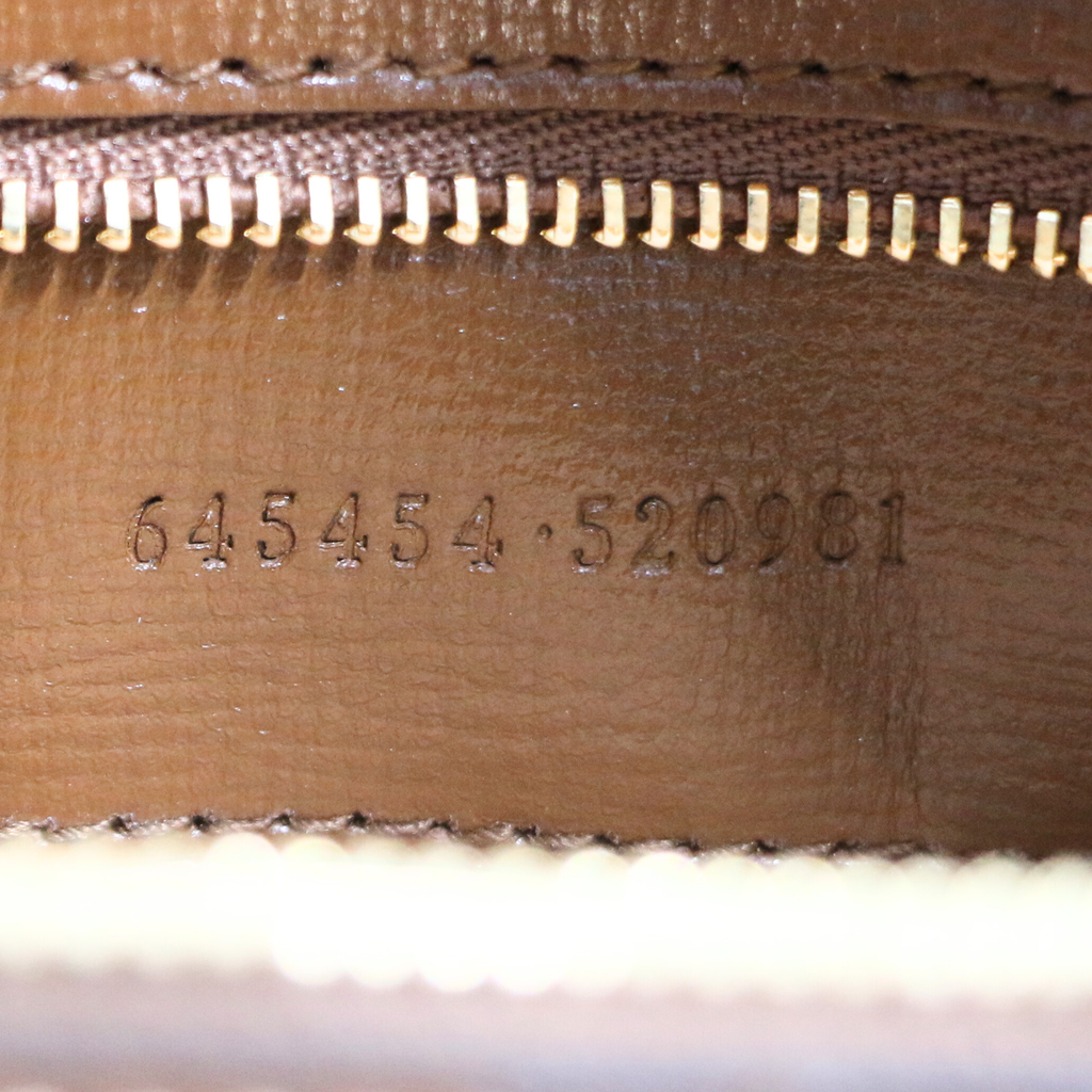 Gucci GG Supreme Horsebit Shoulder Bag Brown 645454