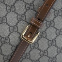 Gucci GG Supreme Horsebit Shoulder Bag Brown 645454