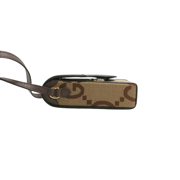 Gucci GG Supreme Horsebit 1955 Mini Brown Bag 625615