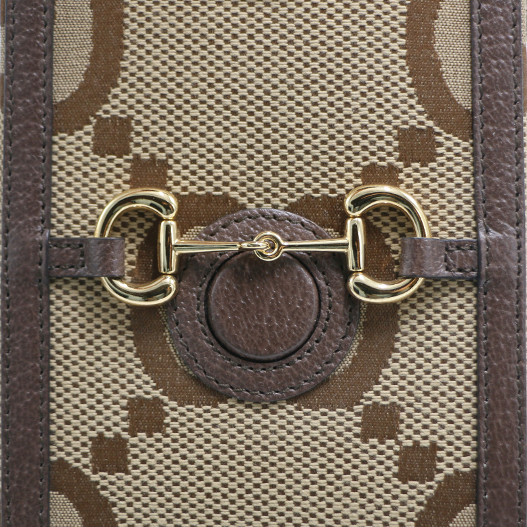 Gucci GG Supreme Horsebit 1955 Mini Brown Bag 625615