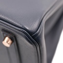 Hermes Birkin 30 Epsom Leather Year 2020 Dark Blue