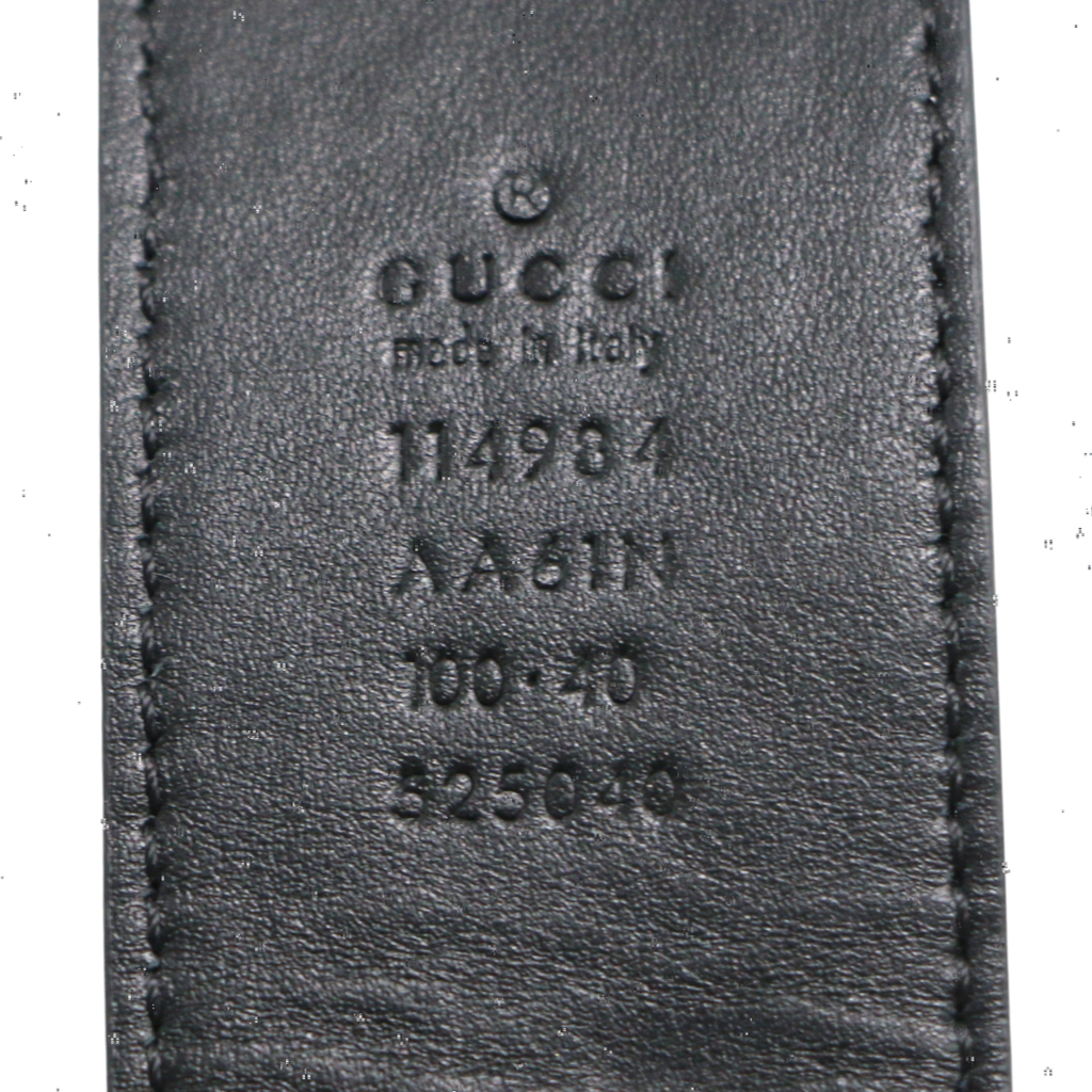 Gucci Belt with Interlocking G Buckle Belt 114984 In Size 100 40