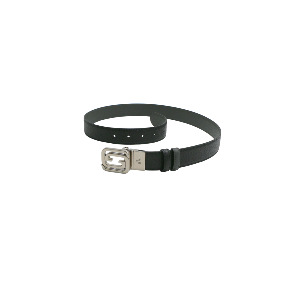 Gucci Reversible Belt with Squared Interlocking G Belt 715603 In Size 85 34