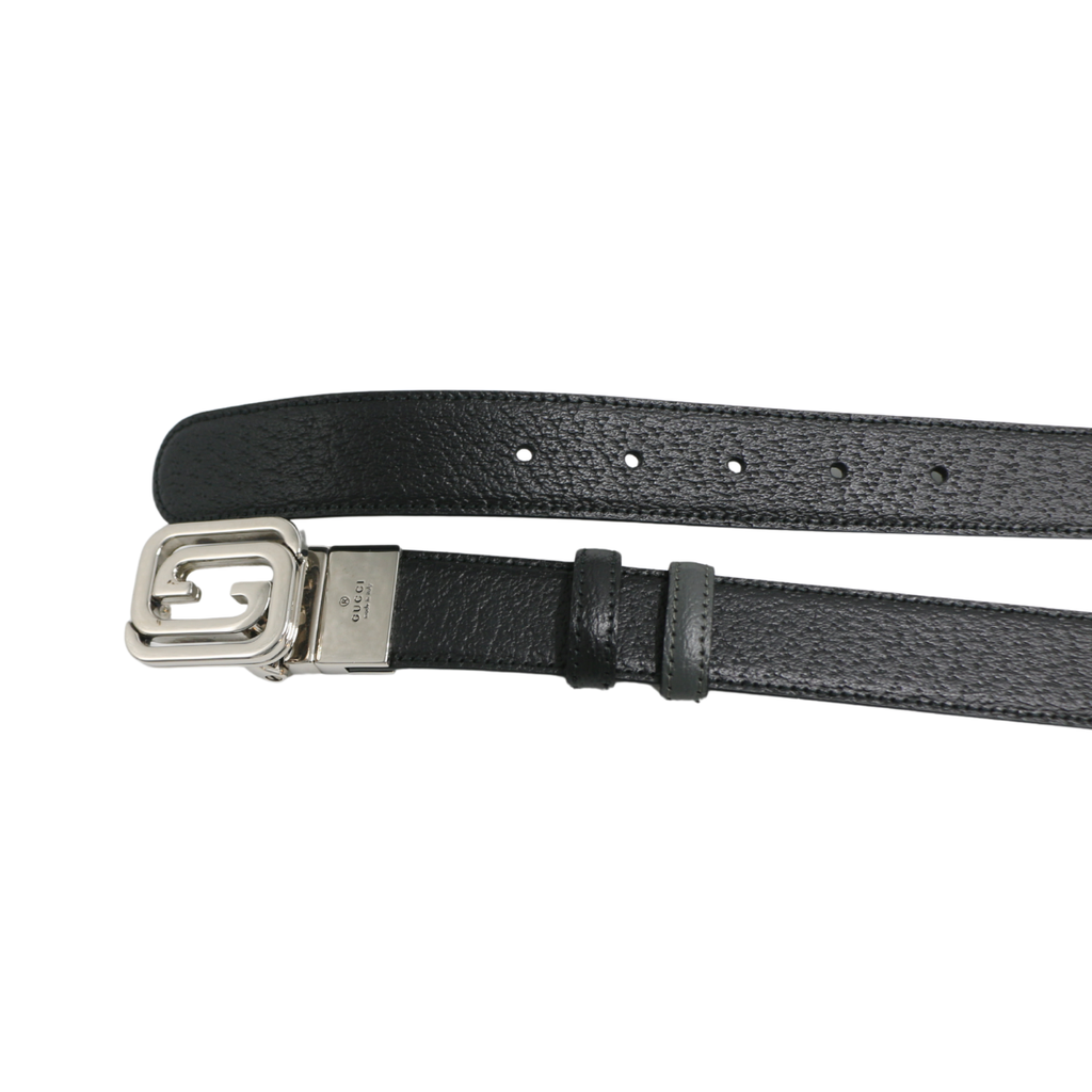 Gucci Reversible Belt with Squared Interlocking G Belt 715603 In Size 85 34
