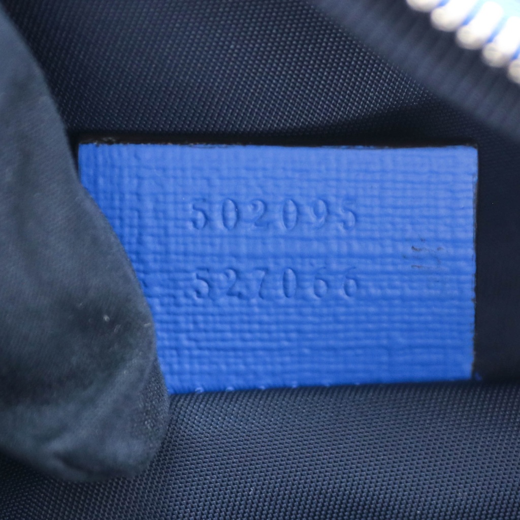 Gucci GG Belt Bag In White and Blue 502095