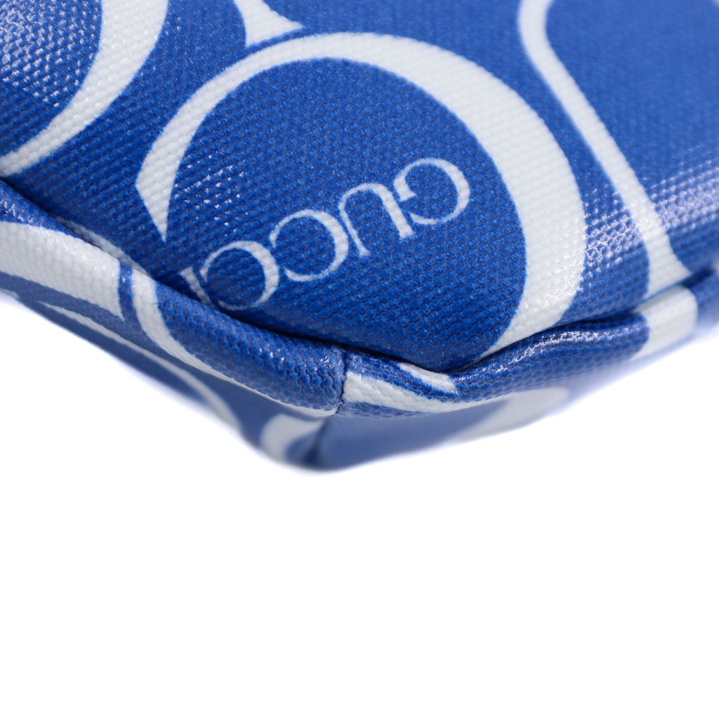 Gucci GG Belt Bag In White and Blue 502095