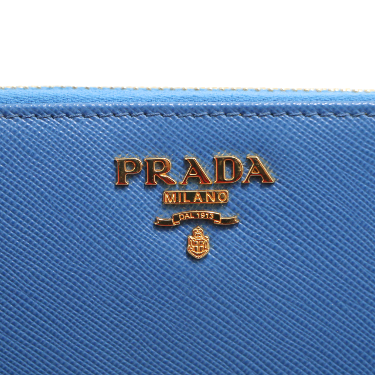 Prada Saffiano Wallet Light Blue