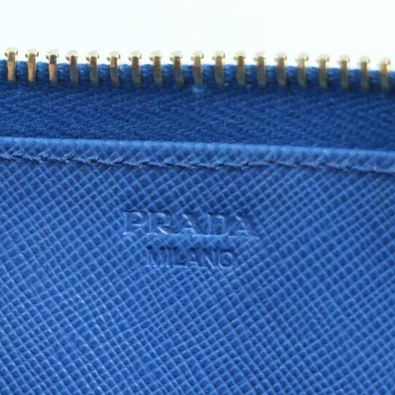 Prada Saffiano Wallet Light Blue