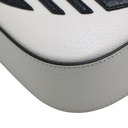 Gucci  X Adidas Textured Calfskin Web Mini Horsebit 1955 White Shoulder Bag 658574