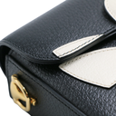 Gucci  X Adidas Textured Calfskin Web Mini Horsebit 1955 Black Shoulder Bag 658574