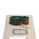 Gucci  X Adidas Textured Calfskin Web Mini Horsebit 1955 Black Shoulder Bag 658574