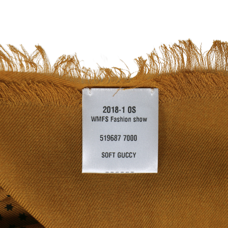 Gucci Soft Gold Scarf In Size 140x140 519687 3G856 700