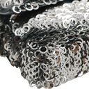 Chanel Black White Sequin Small Single Flap