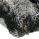 Chanel Black White Sequin Small Single Flap