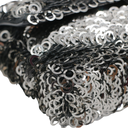 Chanel Black White Sequin Small Single Flap