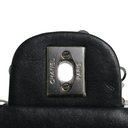 Chanel Black White Sequin Small Single Flap