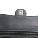 Chanel Black White Sequin Small Single Flap