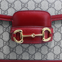 Gucci GG Supreme Horsebit 1955 PVC & Leather Shoulder Bag 602204