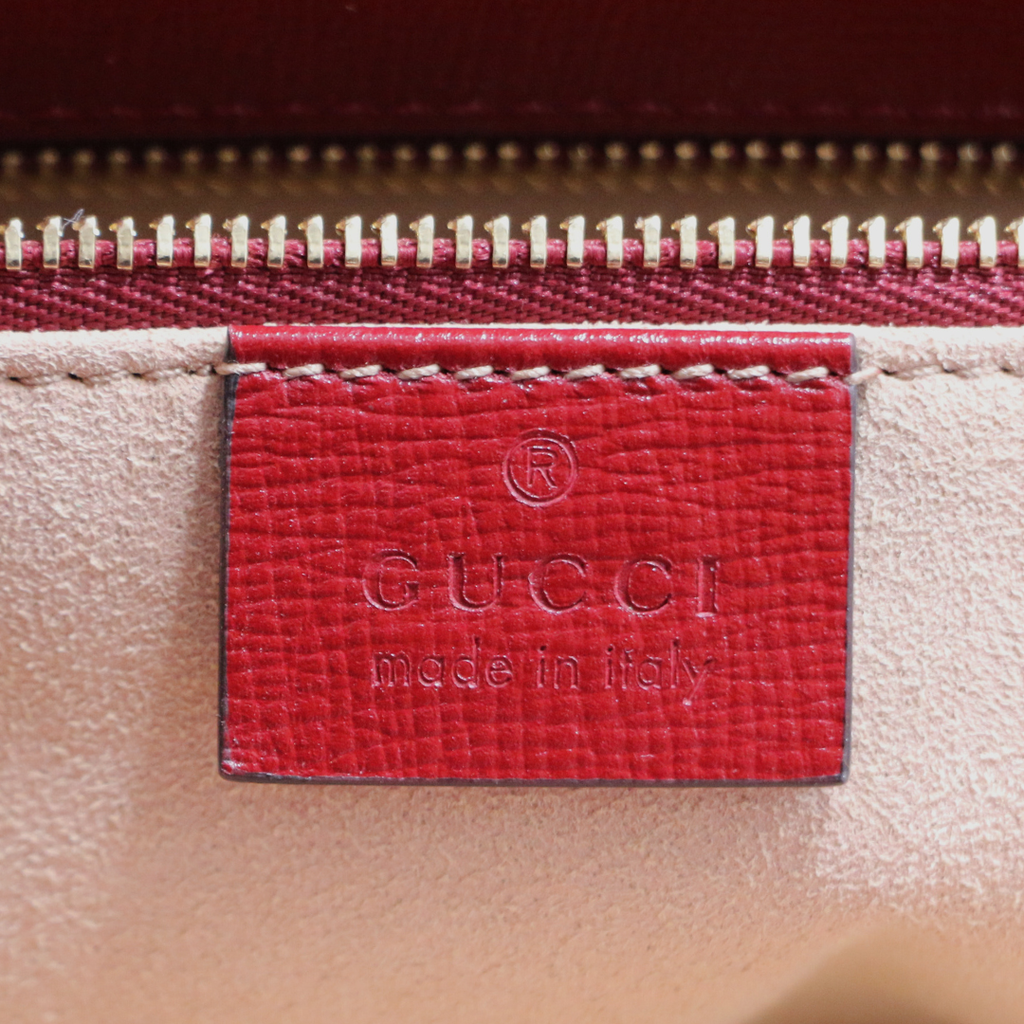 Gucci GG Supreme Horsebit 1955 PVC & Leather Shoulder Bag 602204