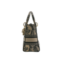 Christian Dior Canvas Embroidered Medium Lady D-Lite Handbag