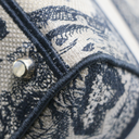 Christian Dior Canvas Embroidered Medium Lady D-Lite Handbag