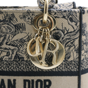 Christian Dior Canvas Embroidered Medium Lady D-Lite Handbag