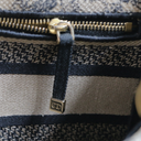 Christian Dior Canvas Embroidered Medium Lady D-Lite Handbag