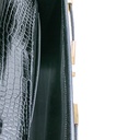 Saint Laurent Manhattan Embossed Shoulder Bag Black