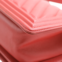 Chanel Calfskin Chevron Quilted Meidum Boy Flap