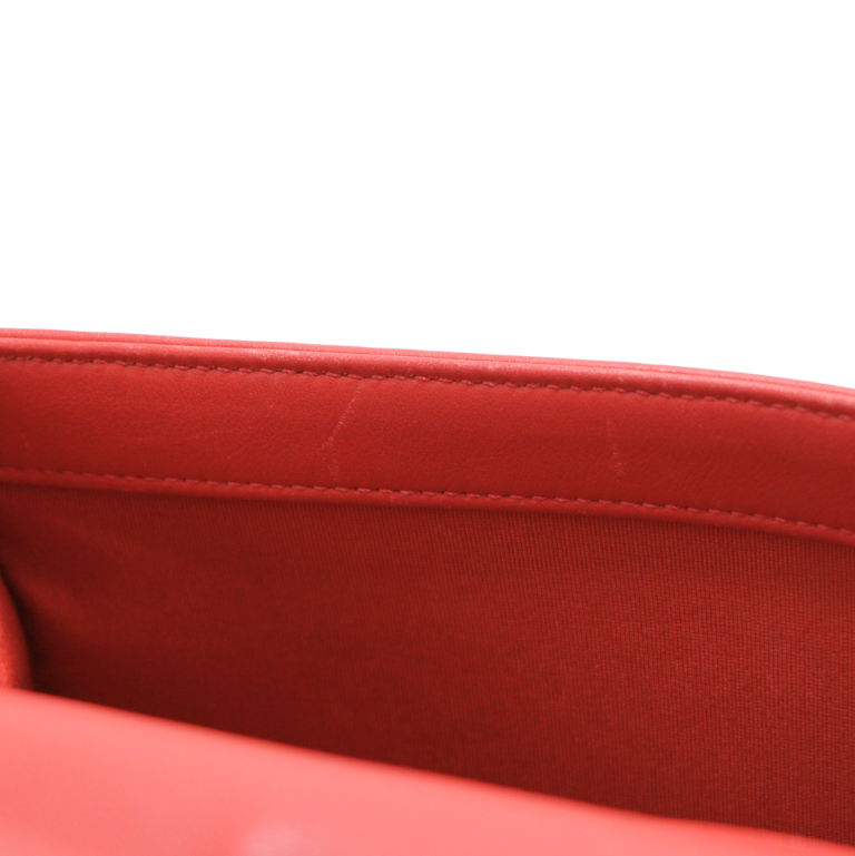 Chanel Calfskin Chevron Quilted Meidum Boy Flap