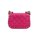 Valentino Pink Leather Micro Rockstud Spike Crossbody Bag