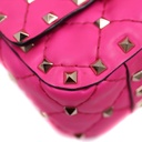 Valentino Pink Leather Micro Rockstud Spike Crossbody Bag