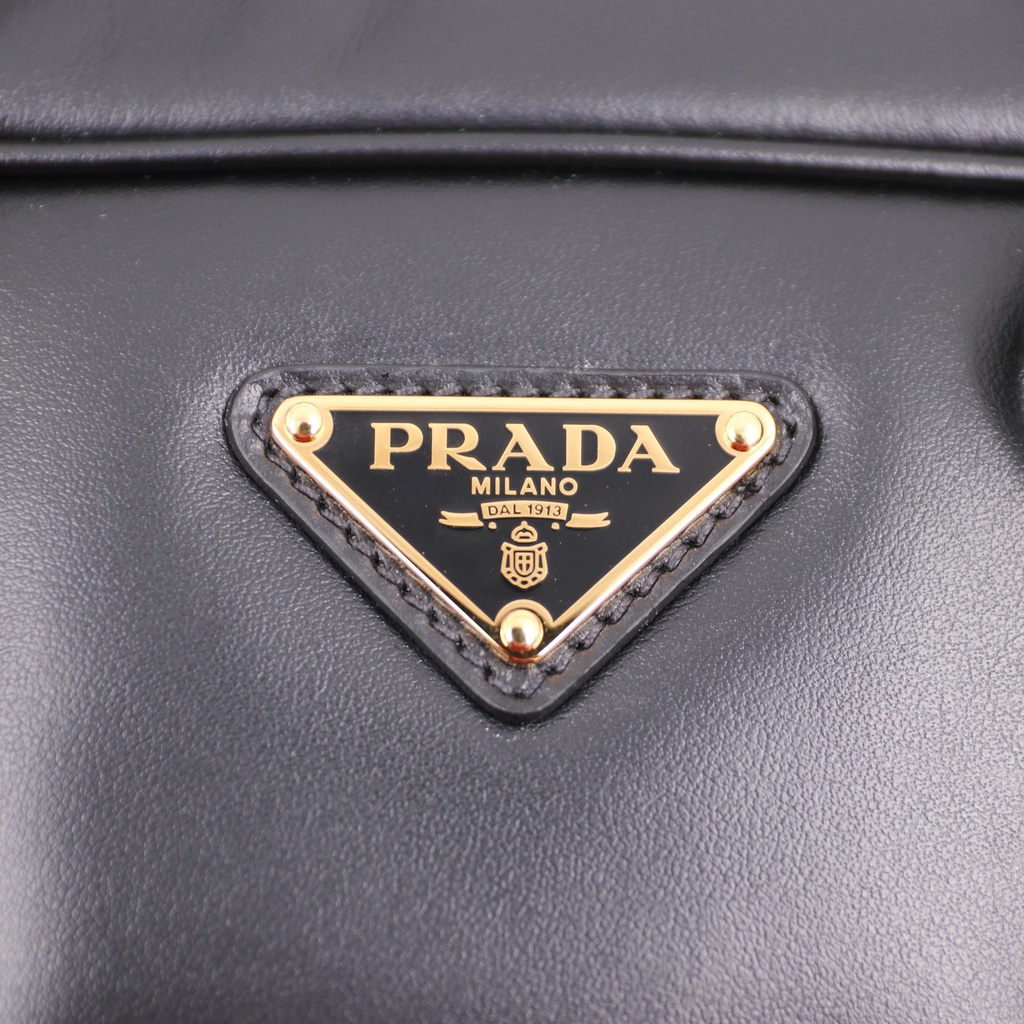 Prada Lux Mini Bauletto Black