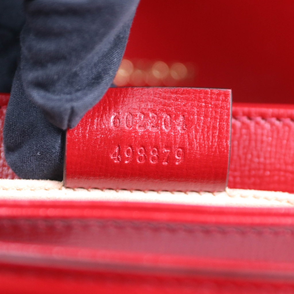 Gucci GG Supreme Horsebit 1955 PVC & Leather Shoulder Bag 602204