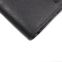 Prada Saffiano Long Folded Wallet Black